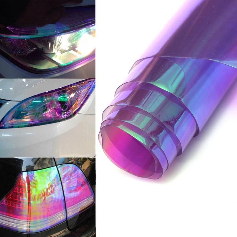 Idealmax Car Wrap Headlight Tint Film Chameleon Red Color