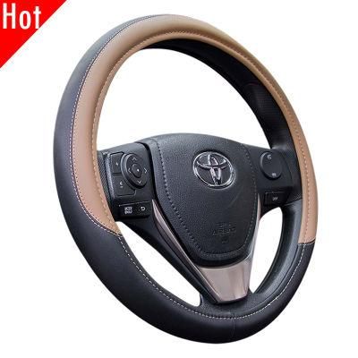 PU Anti Slip 15 Inch Universal PU PVC Luxury Steering Wheel Cover 80526