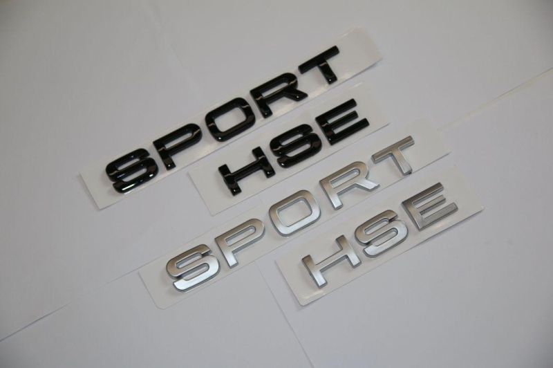 Car Black Letter Sticker SPORT HSE Car Logo Label Emblem