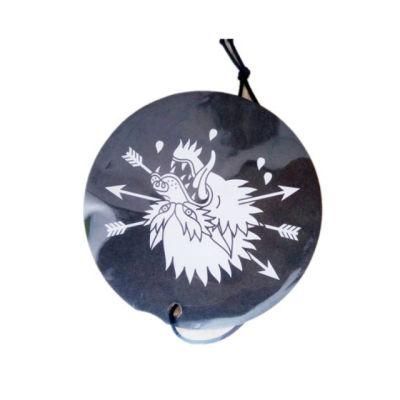 Custom Wholesale Round Shape Paper Black Color Car Air Freshener for Car Promotional (YB-HD-80)