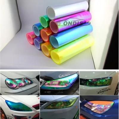 0.3*9m Chameleon Headlight Film Sticker Design for Motorcycle