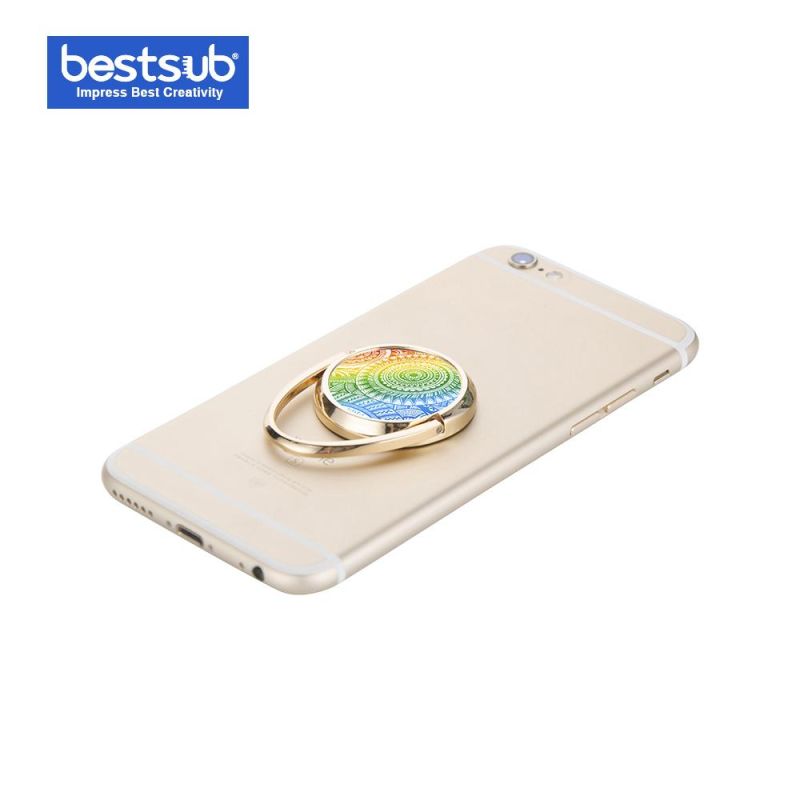 Sublimation Rotating Mobile Phone Ring Holder (Gold)