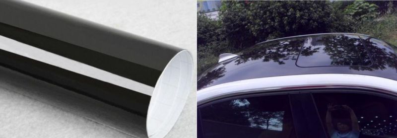 Auto Decal High Glossy Black Car Sticker Car Roof Vinyl