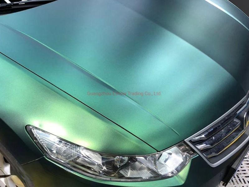 Self Adhesive Vinyl Matte Diamond Green Sticker Vinyl Body Decoration Car Film