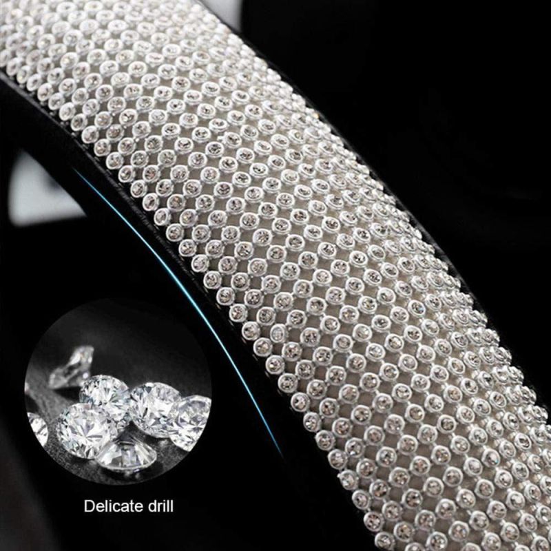 Car Accessory Crystal Bling Steering Wheel Cover for Women