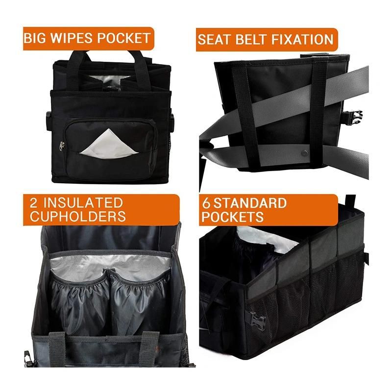 Durable Foldable Collapsible Cargo Storage Bag Car Trunk Organizer