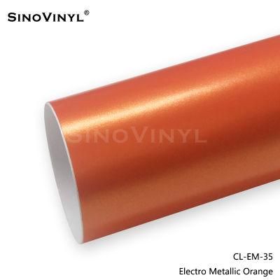 SINOVINYL Strong Stretchable 1.52x18M/5X59FT Matte Electro Metallic Car Wrapping Vinyl