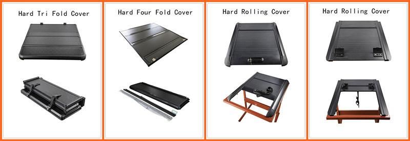 Aluminum Hard Retractable Manual Tonneau Cover for Hilux Vigo, Revo Tacoma Soft Roll up Tonneau Cover Hard Caover