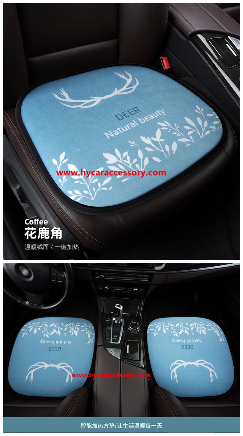 Car Decoration Car Interiorcar Accessory Home   Office Universal Cartoon USB   Heating Cushion Pad Winter Auto Heated Car Seat Cushion