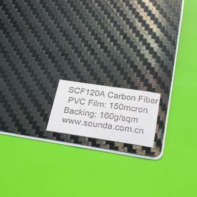 Vehicle Decoration Materials PVC Carbon Fiber Car Sticker for Bus/Car