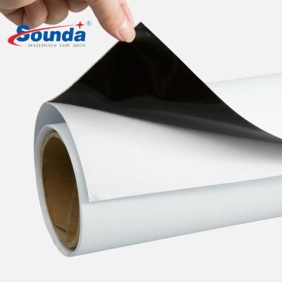 140g White Black Grey Back PVC Self Adhesive Vinyl Rolls Printable