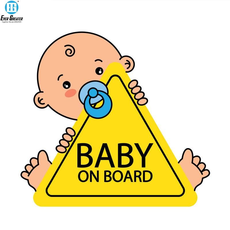 Self Adhesive Baby on Board Sticker Labels and Tags Custom Baby on Board Car Sticker