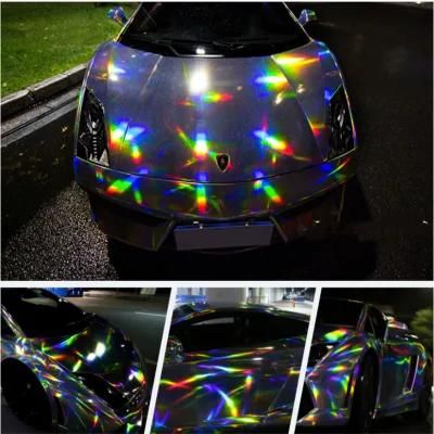 Laser Chrome Color Change Holographic Rainbow Car Wrap Vinyl Film