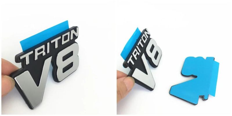 Triton V8 V10 F-150 250 350 Ford Bronco Mustang Emblem Fender Badge Decal Sticker Logo Car Accessories Car Parts Decoration ABS Plastic