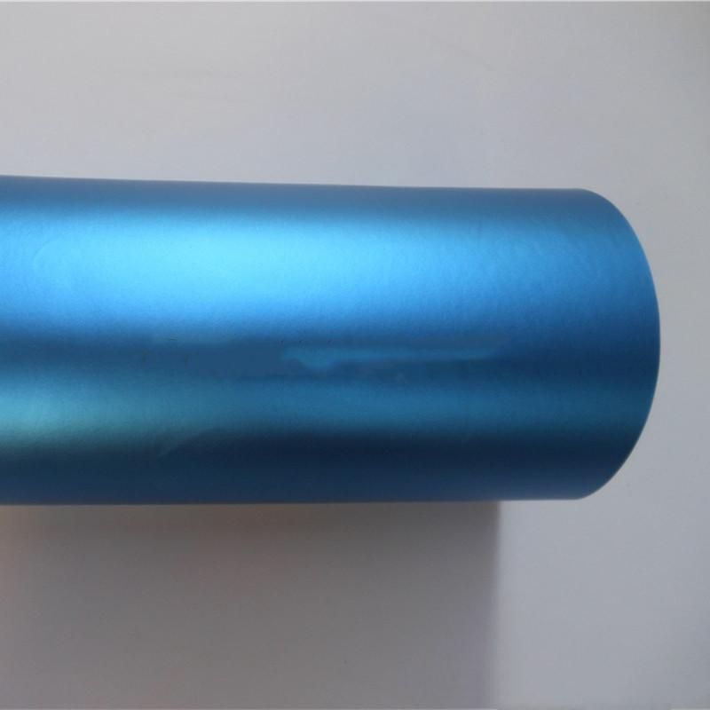 Air Bubble Free Satin Matte Chrome Blue Car Wrap Vinyl Film