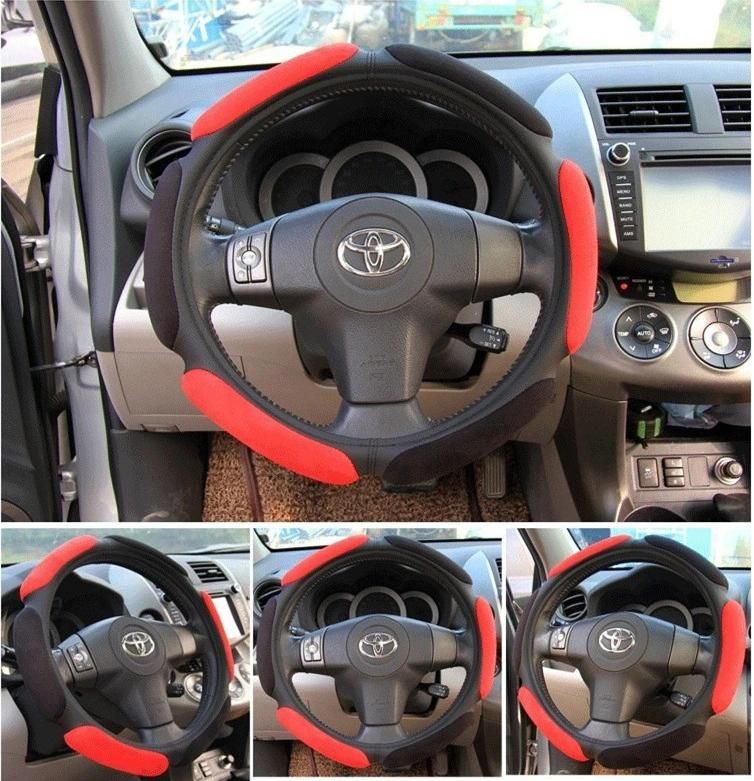 Universal Black Car Steering Wheel Cover for South America Market