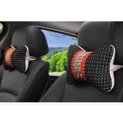 Black PU Auto Headrest Pillow Car