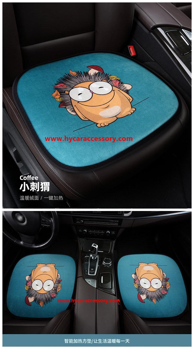 Car Decoration Car Interiorcar Accessory Home   Office Universal Cartoon USB   Heating Cushion Pad Winter Auto Heated Car Seat Cover