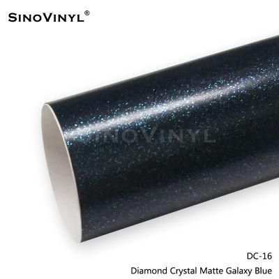 SINOVINYL Initial Low Viscosity Glue Diamond Crystal Matte Mystic Grey Green Car Wrapping Vinyl