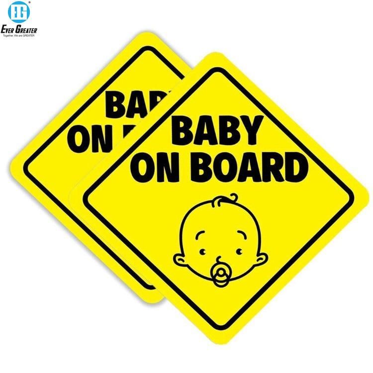 Self Adhesive Baby on Board Sticker Labels and Tags Custom Baby on Board Car Sticker