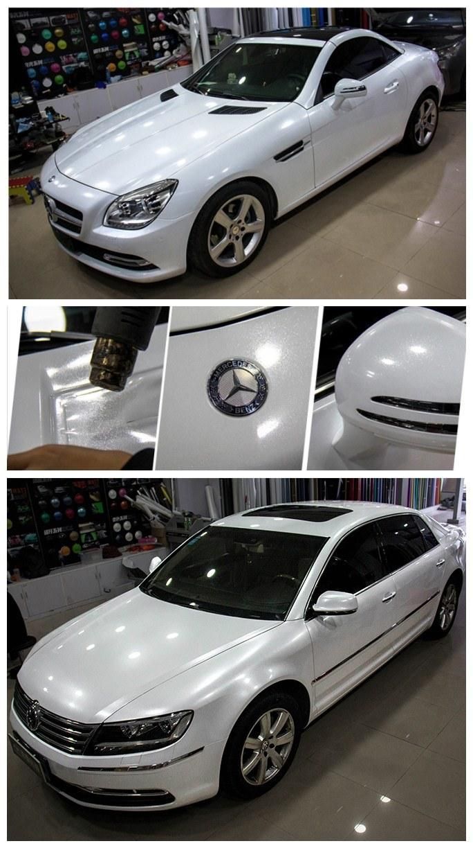 Self Adhesive Diamond White Car Decoration Sticker Wrap Vinyl Films