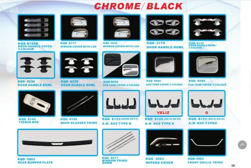 Wholesale Prices Middle Front Grille Trims for Toyota Avanza 2016~2018