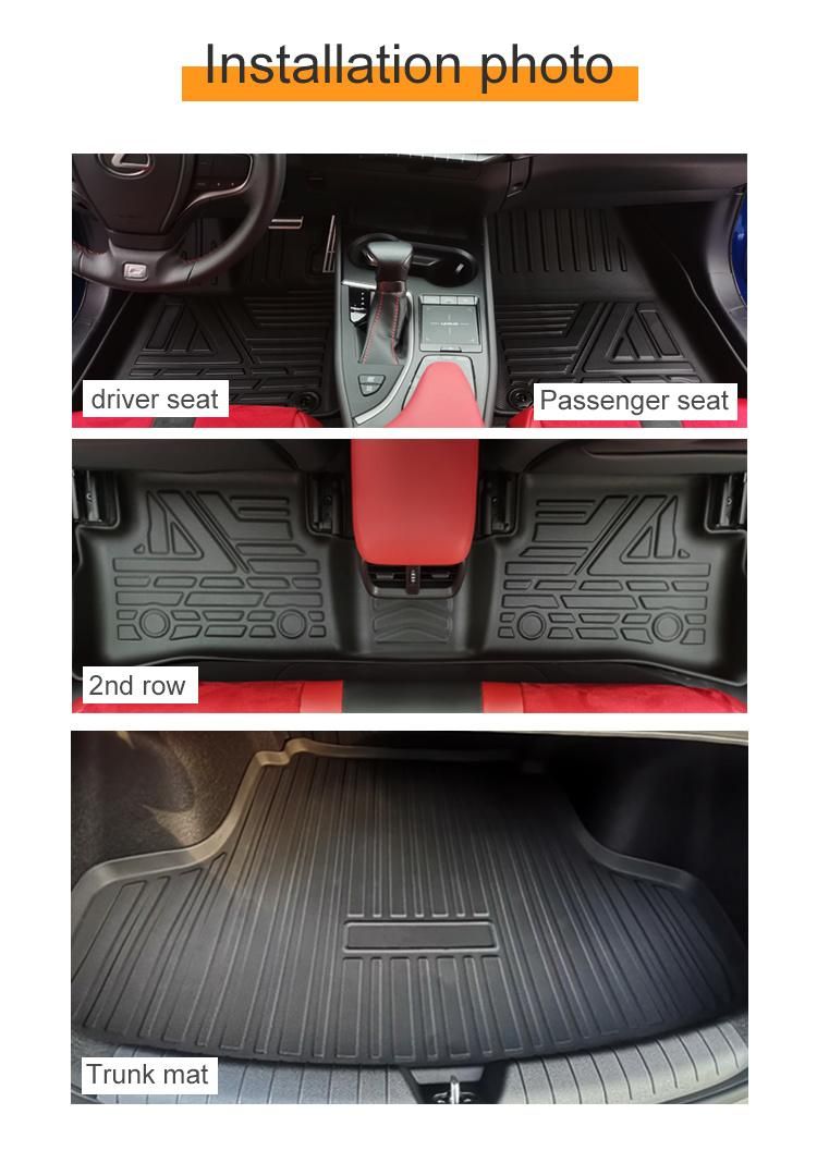 Factory Custom Non Skid 3D Tpo Cargo Liner Trunk Mat Use for Toyota LC300 2022