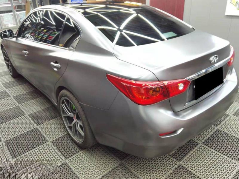 Pearl Metallic Grey Vinyl Paint Protection Films Wrap Car