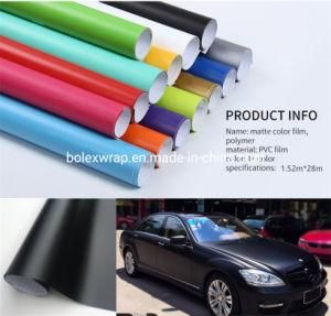 Car PVC Film Colorful Car Film Matte Vinyl Car Wrap Film Bubble Free