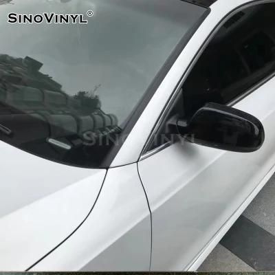 SINOVINYL Super Gloss Magic White to Red Color Air Free Full Car Body Vinyl Auto Sticker Wrap