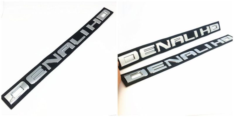 Ss Emblem Side Door Tailgate Letter Nameplate Emblem Gmc Sierra ABS Plastic Car Auto Trunk Rear Badge Decal Sticker Car Parts Car Decoration Accessories