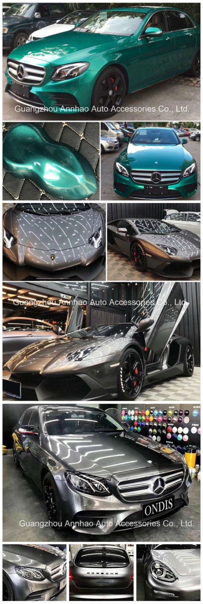 Car Full Body Wrapping 1.52*18m Ultra Glossy Metal Crystal Vinyl