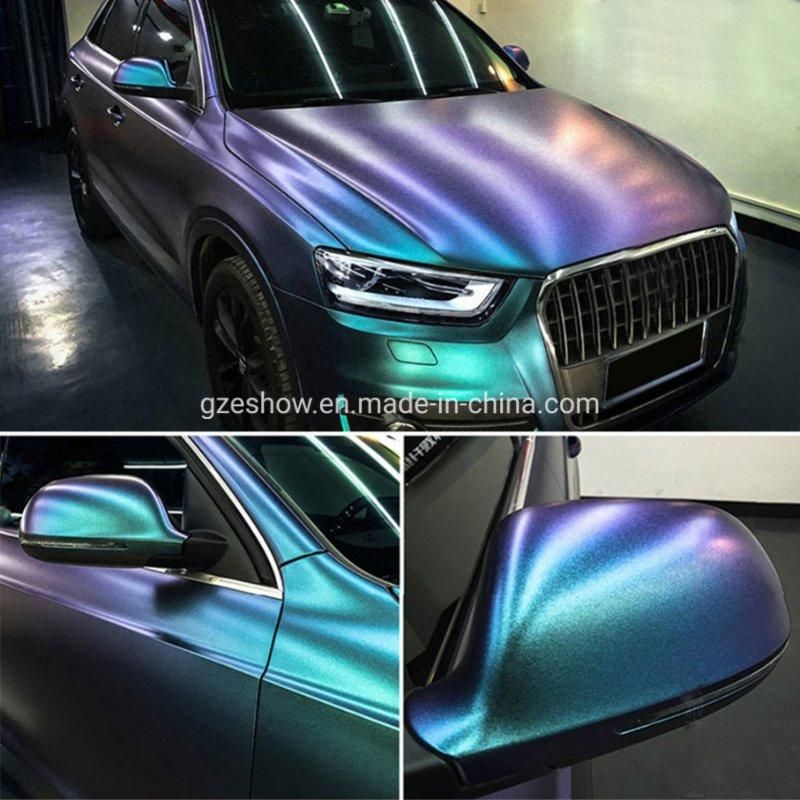 Car Blue to Purple Pearl Chameleon Vinyl Wrap Film