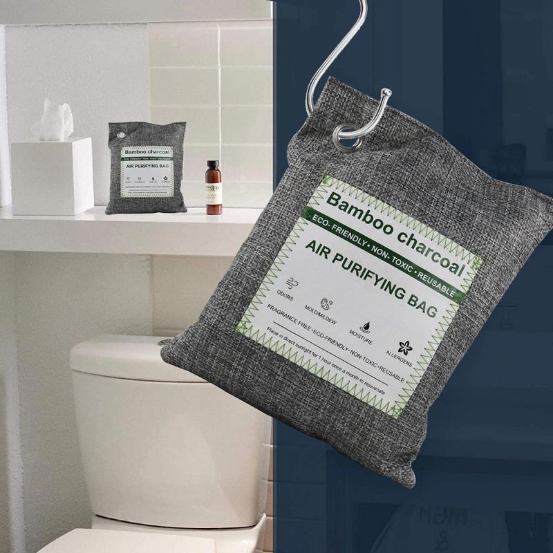 200g OEM Family Bathroom Natural Scented Bamboo Charcoal Air Purifying Bag Bamboo Charcoal