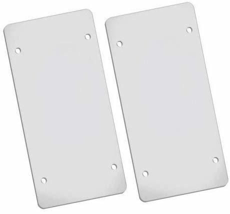 Car Accessories 2PCS Clear Flat License Plate Covers Frame