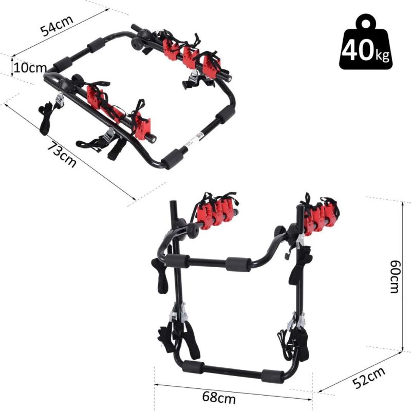 Bicycle Bike Carrier Mounted Rack Racks Car for Car SUV Hitch 3 Bikes