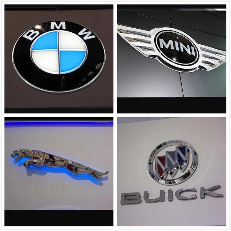 Automotive Signage Motor Emblem LED Lighted Sign Vacuum Blister Car Symbol Mg Logo