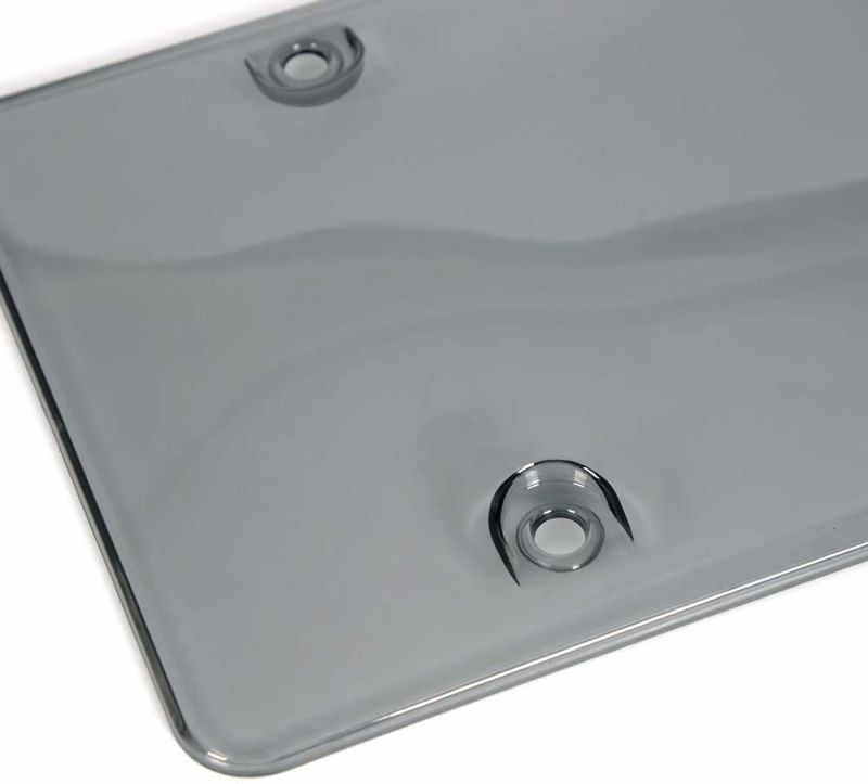 New Car Accessories Gray Bubble Unbreakable License Plate Cover