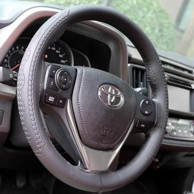 Hand-Sewn Car Steering Wheel Cover