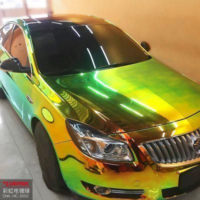 Holographic Auto Wrap Vinyl Mirror Rainbow Decoration Film Vehicle Cover Foil Rainbow Chrome Car Wrapping