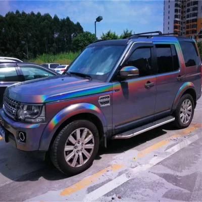 Bubble Free Rainbow Laser Grey Vinyl Film for Car