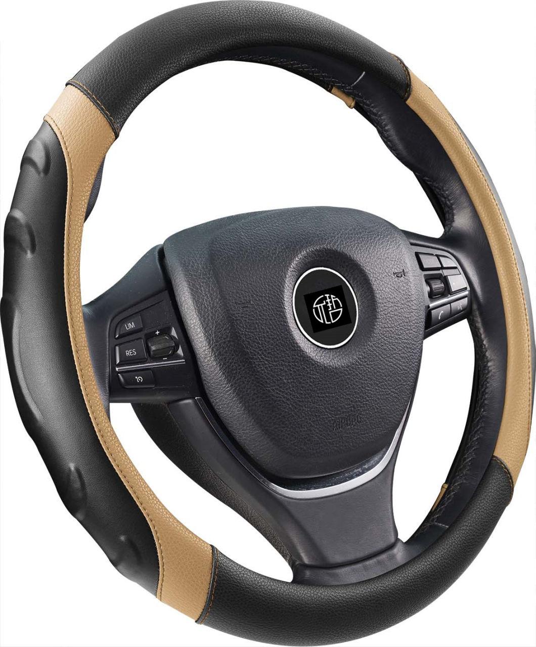 PVC S. M. L Customized Accepted Spare Parts Leather Steering Wheel Cover