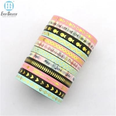 Colorful Waterproof Paper Decorative Washi Paper Tape with DIY