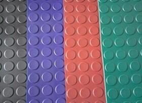 PVC Flooring, PVC Mat, PVC Rolls with Blue, Green and Red Color