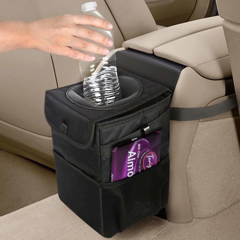 Car Accessory Back Seat Organizer Trash Can