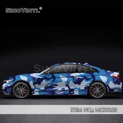 SINOVINYL Good Quality Printed Vinyl Full Camouflage Vinyl Air Bubble Free car sticker