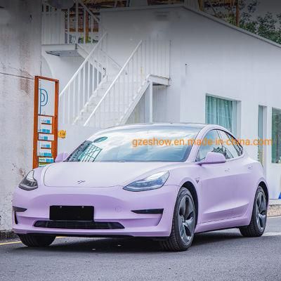 Color Pet Matte Taro Purple Car Decoration Sticker