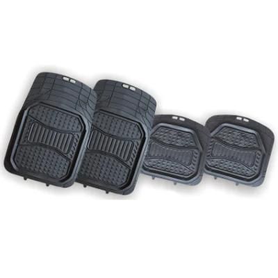 4 Pieces Heavy Duty PVC Rubber Car Floor Mat