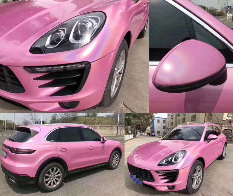 High Quality Sliver Glossy Iridescence Laser Vehicle Wrapping Body Stickers Foil Car Vinyl Film