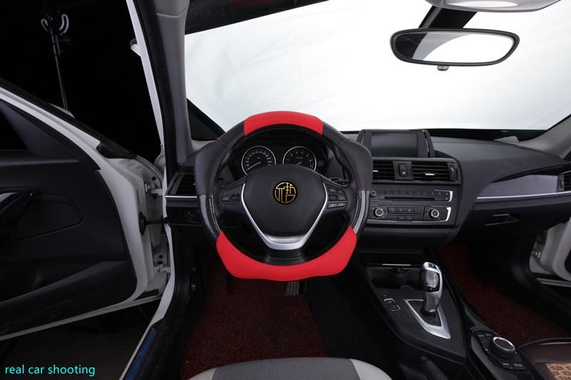 Factory Wholesale Sport Car Leather Steering Wheel Cover